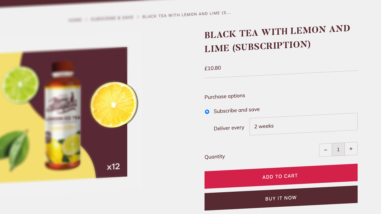 A screenshot of harry brompton's website store