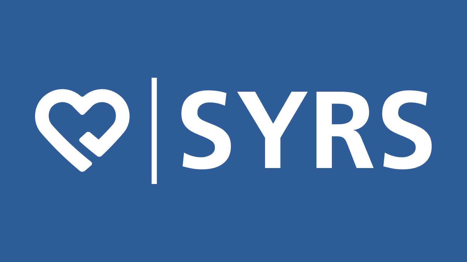 SYRS logo banner in white on a blue background