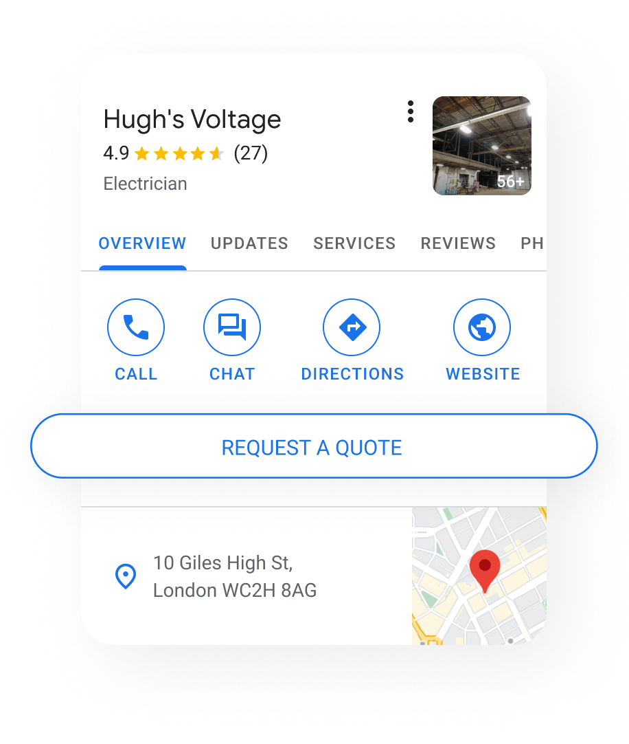 A screenshot of a Google Business profile showing 27 5 star reviews for a business