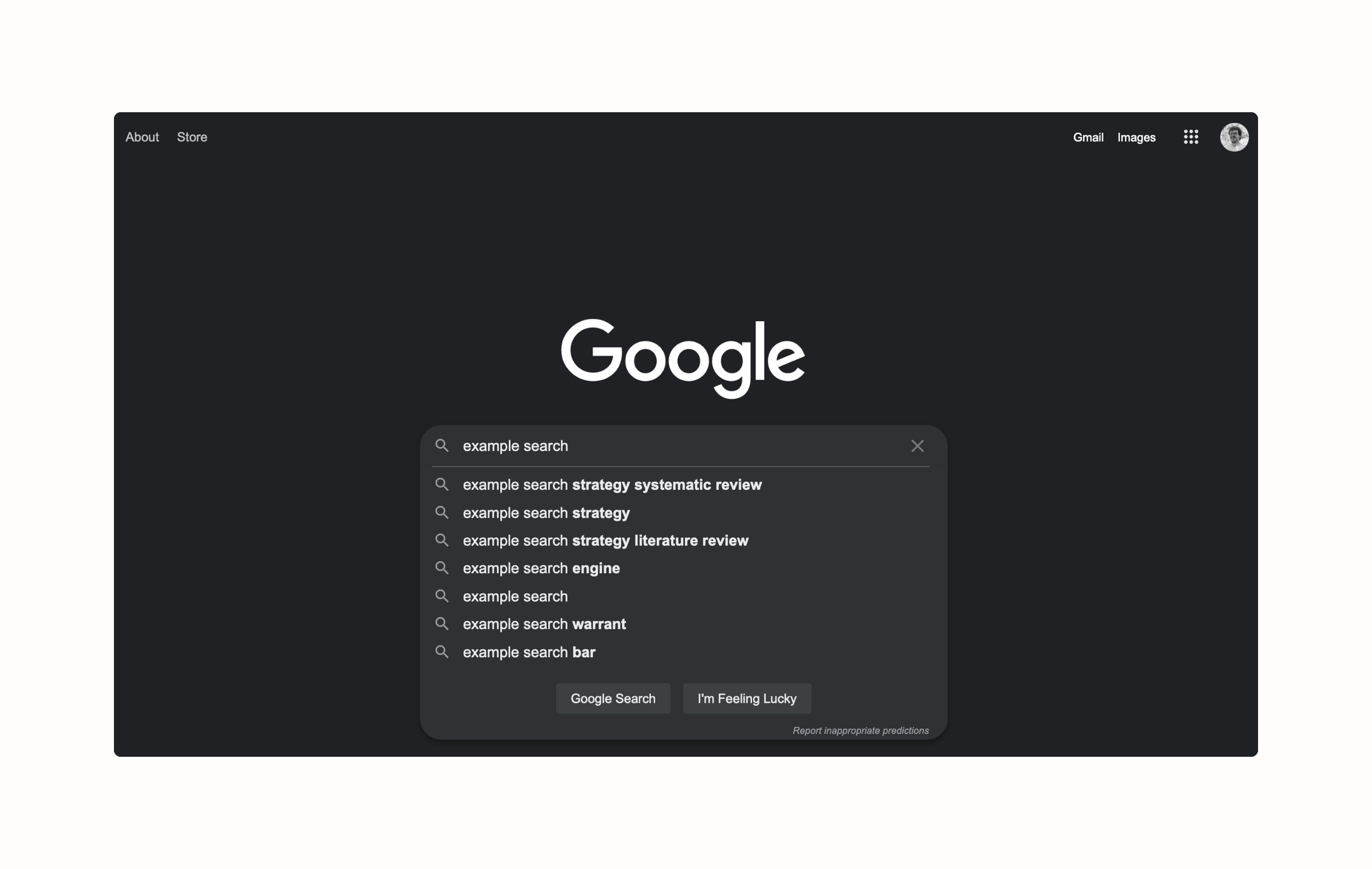 A screenshot of a google search
